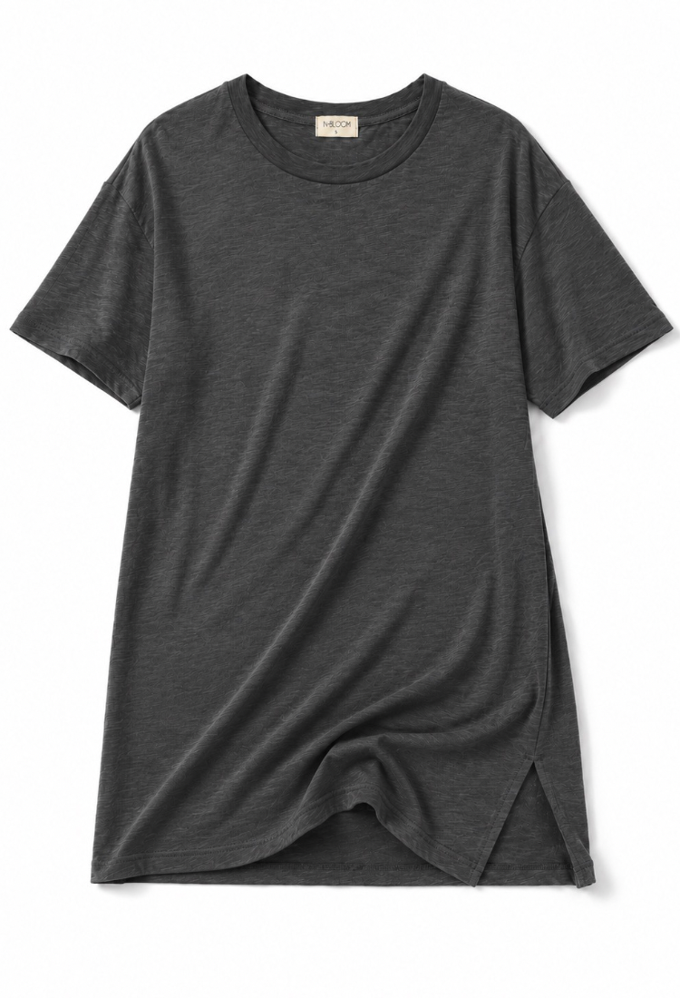 Adi dark gray T-shirt dress