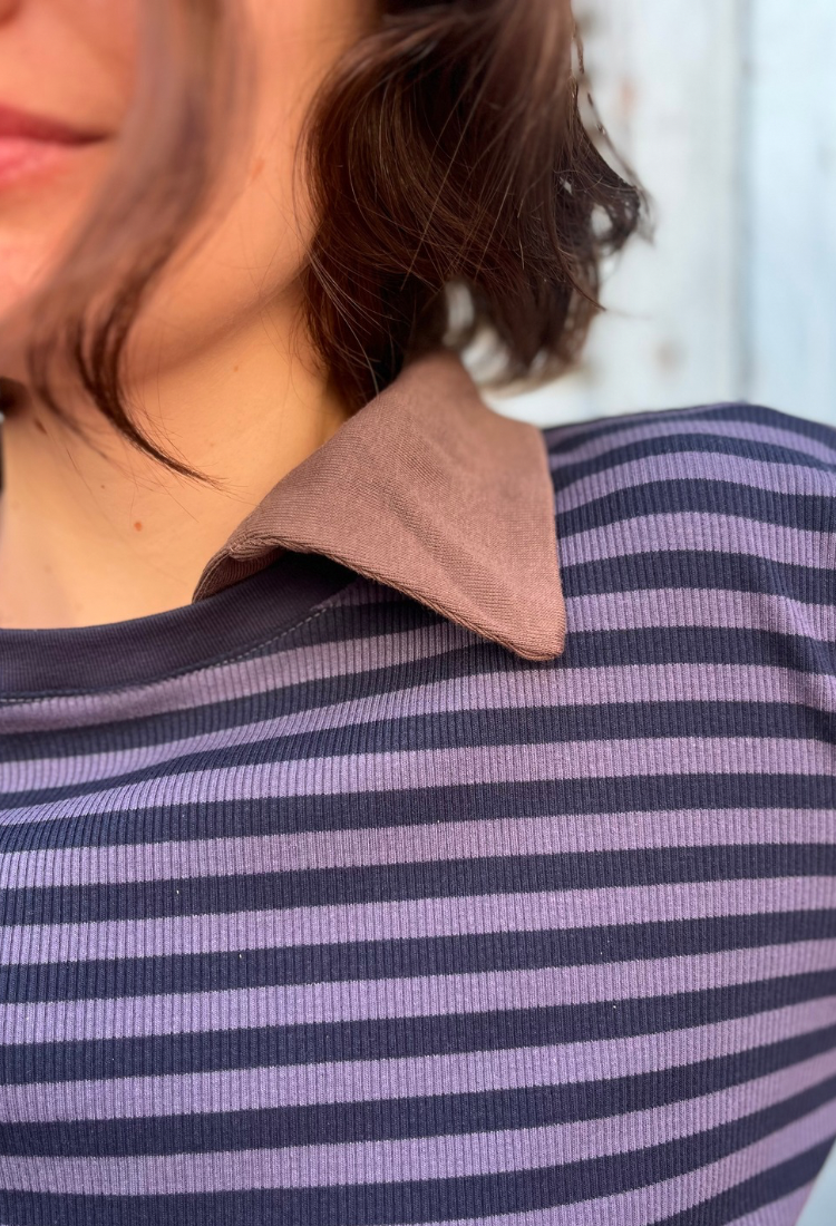 חולצת לו פסים כחול