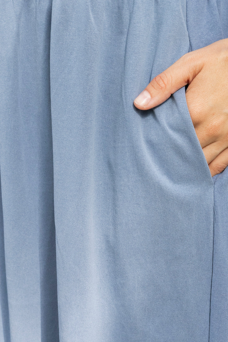 Emma wash blue maxi dress