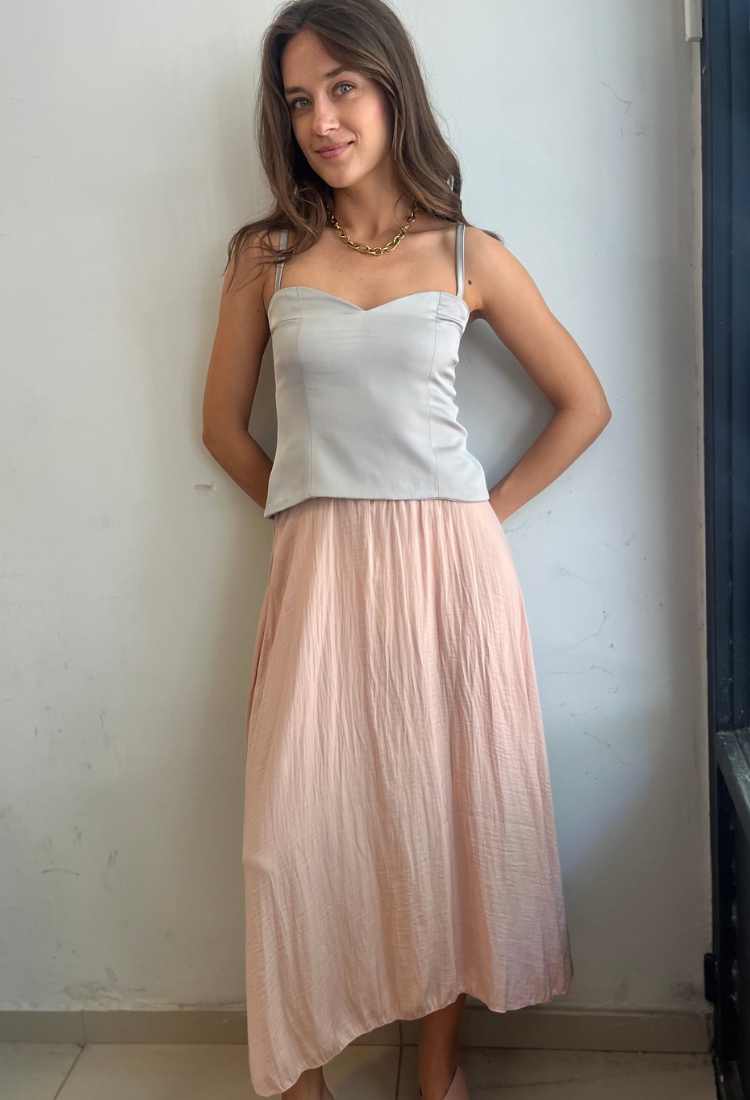 Sue light pink skirt