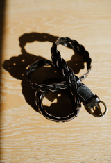 Black plaited belt