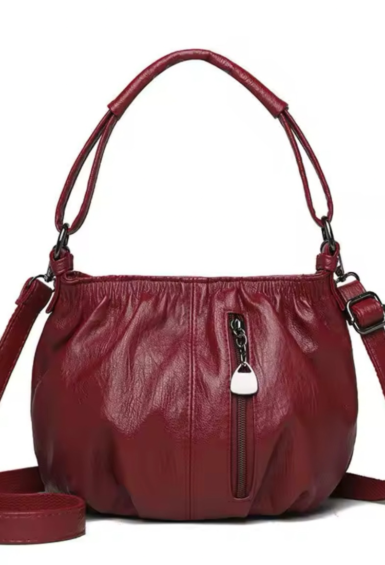 Grace Bordeaux leather bag