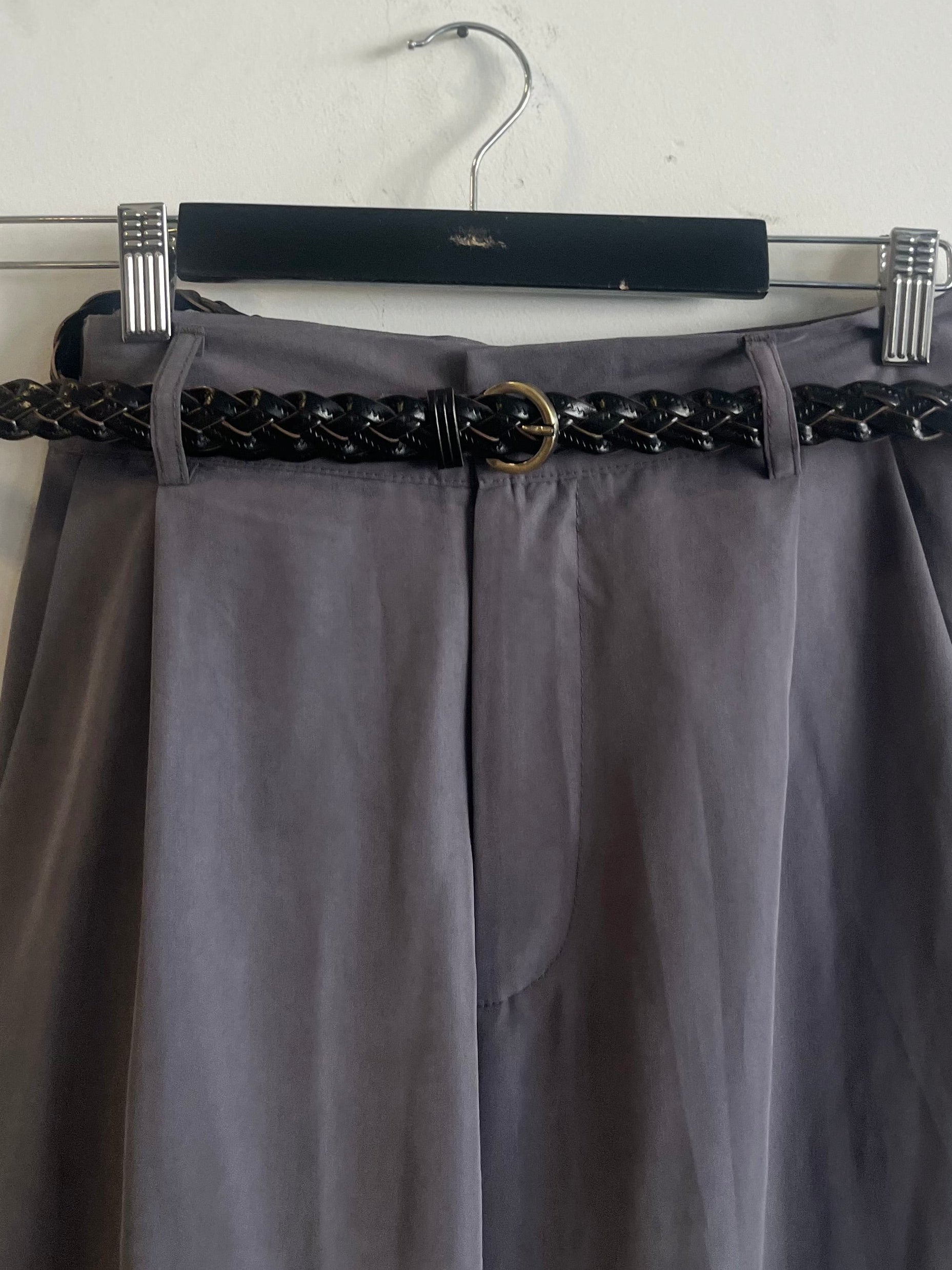 Niki black braided belt