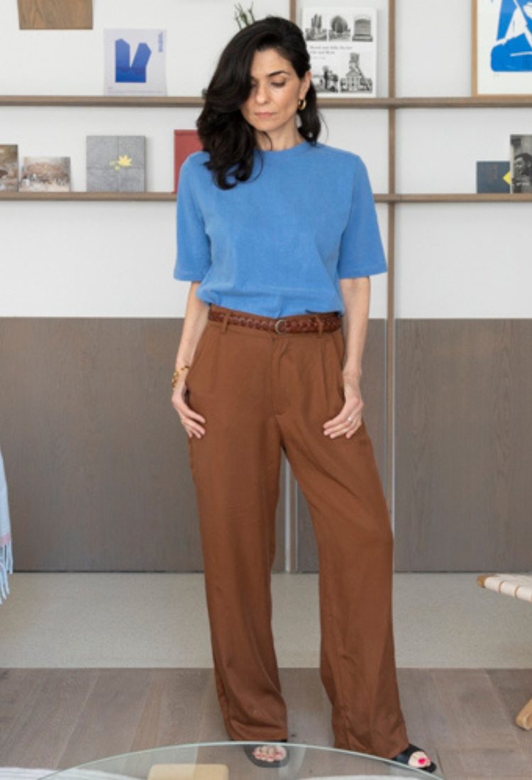 Billy blue wash cotton t- shirt