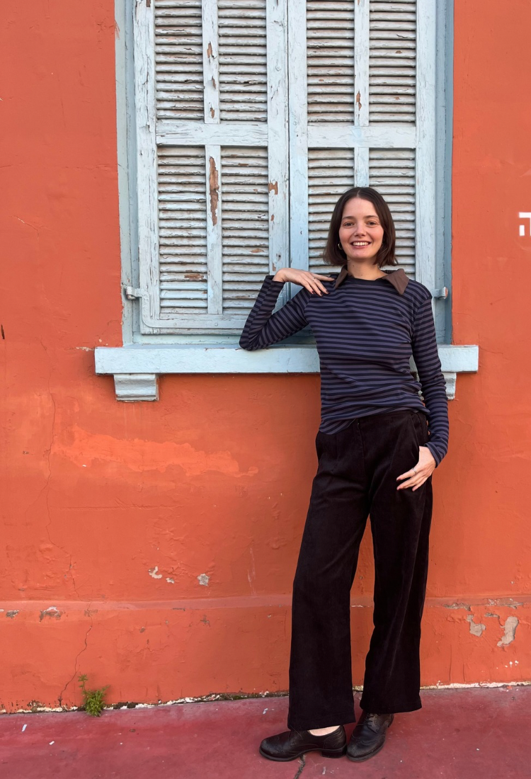 חולצת לו פסים כחול