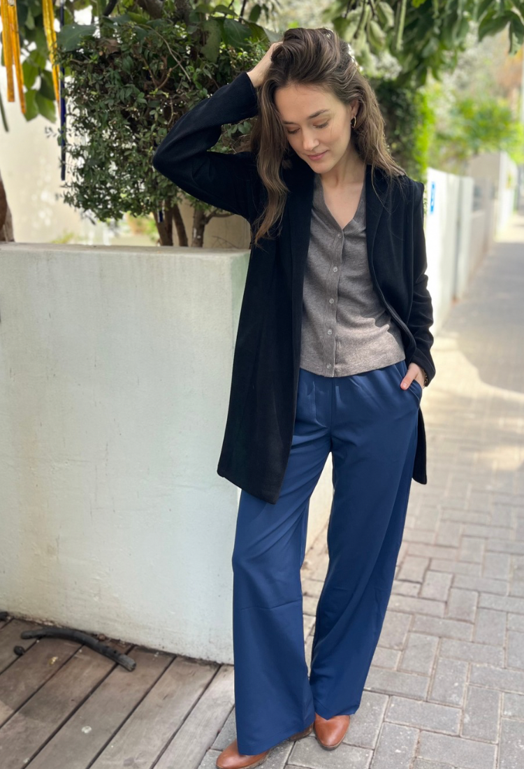 מכנסי טל כחולים