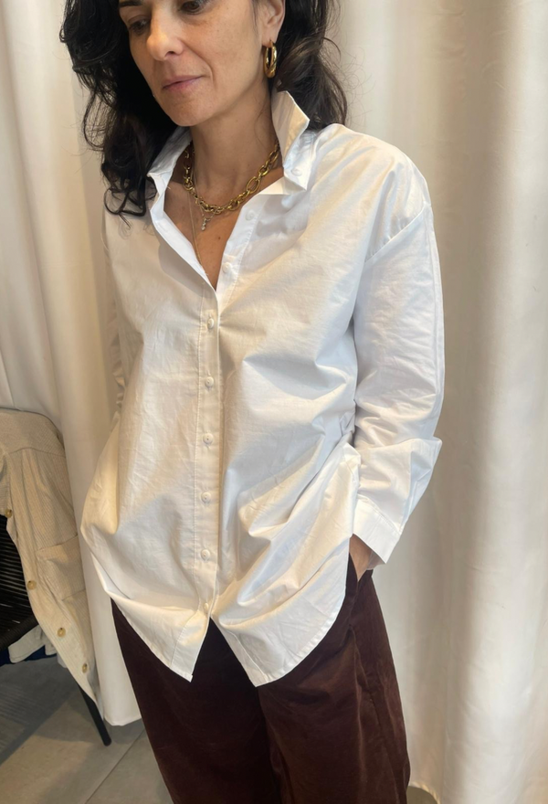 Nili white button down shirt