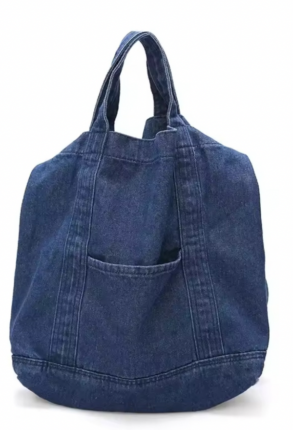Jeans wash canvas shoulderbag