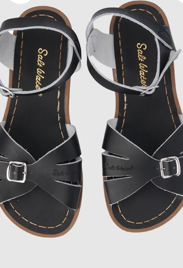 Classic black sandals Salt&water