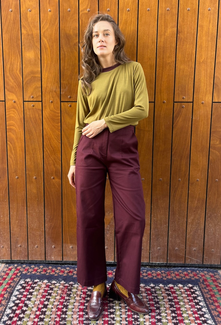 Lori olive green shirt