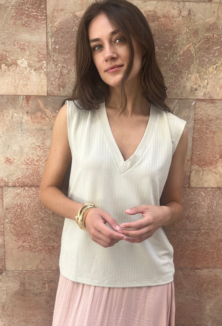 Elli stone sleeveless shirt