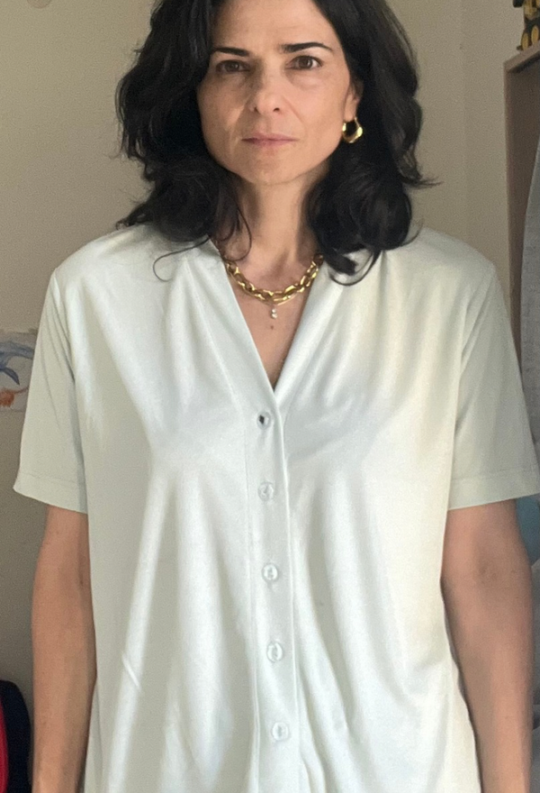Alma green pastel  button down shirt