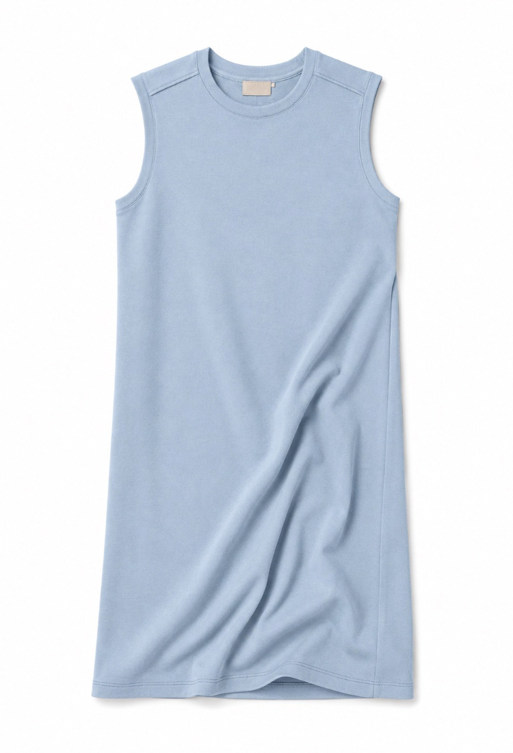 Billy wash iight blue cotton dress pre order arrive at 03/07