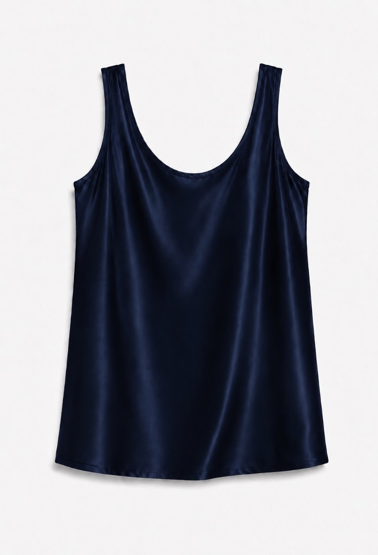 Lily dark blue sleeveless shirt