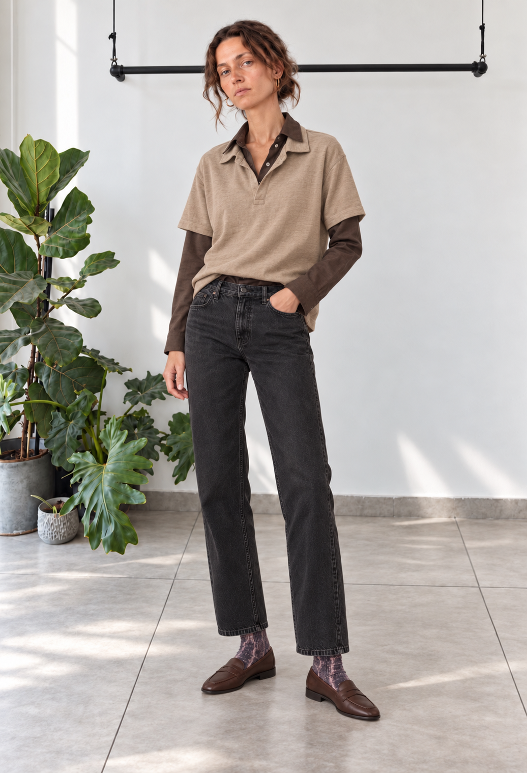 Alex camel polo shirt