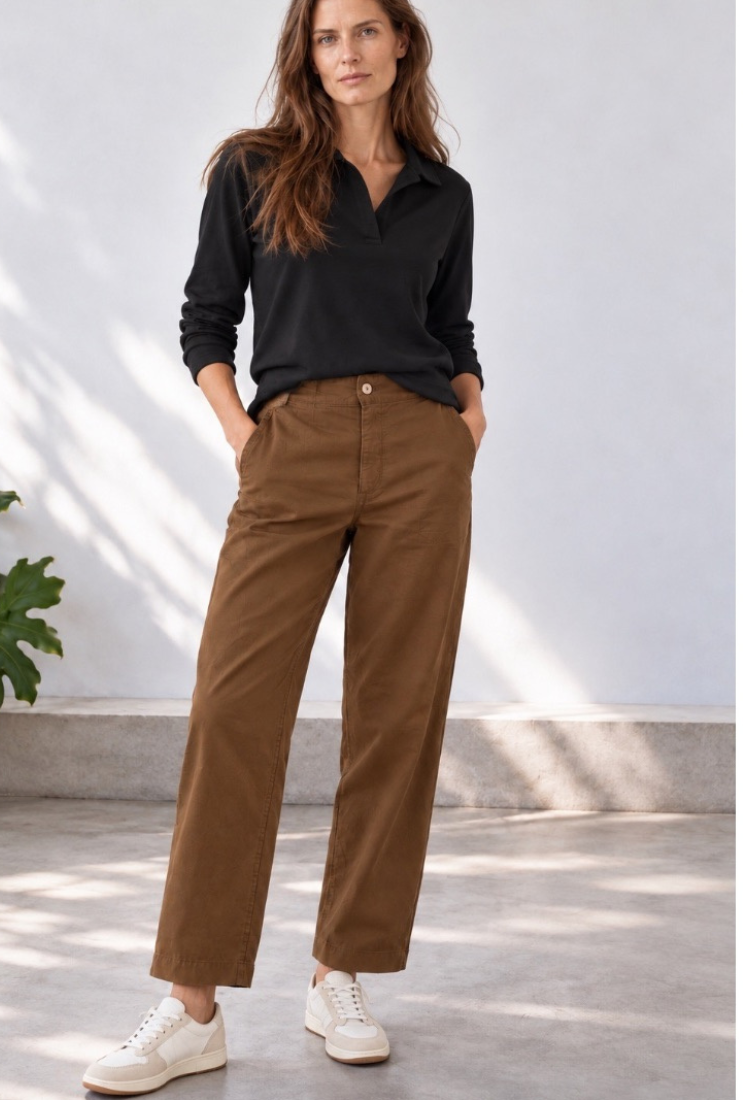 pre Order - 22/10 Camel Yuzi cotton pants