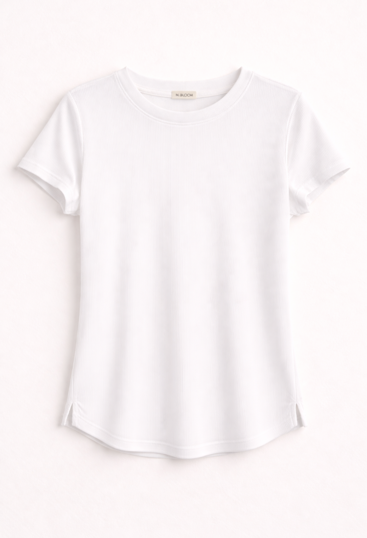 White rib lou shirt