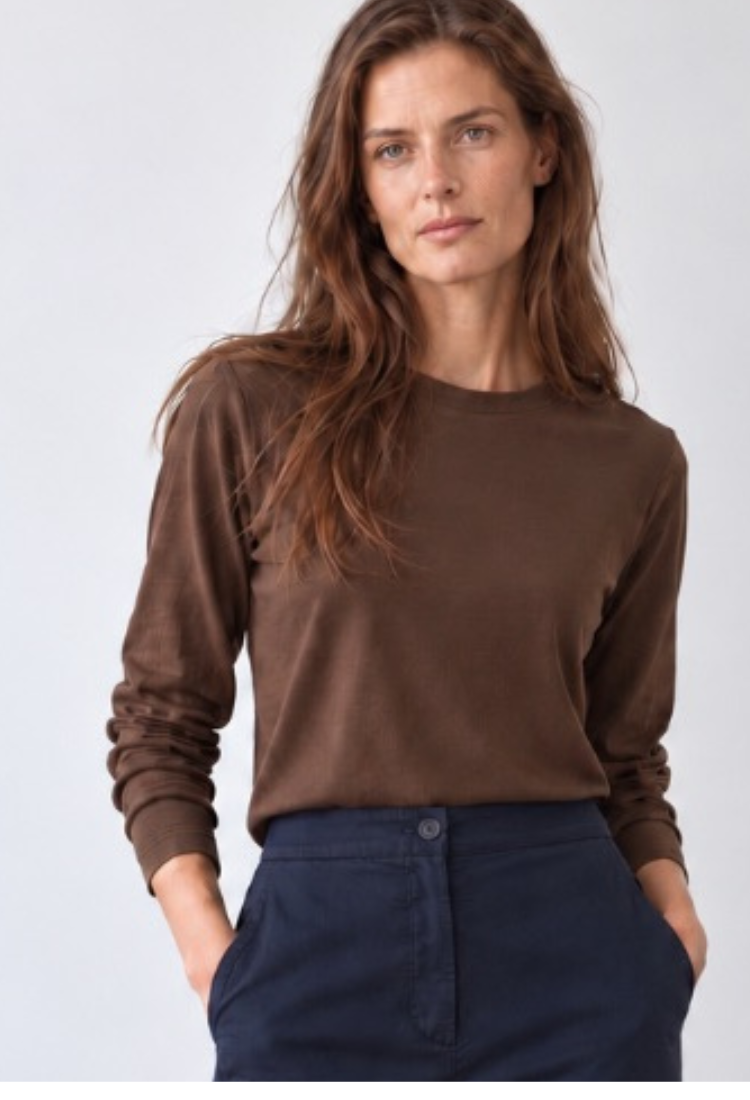 Pre order -1/11 Billy chocolate brown cotton shirt