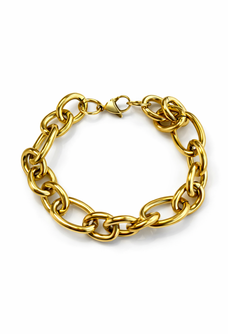 Chunky gold bracelet