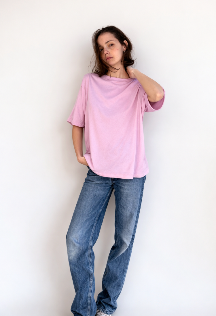 חולצת  אן ורוד ווש