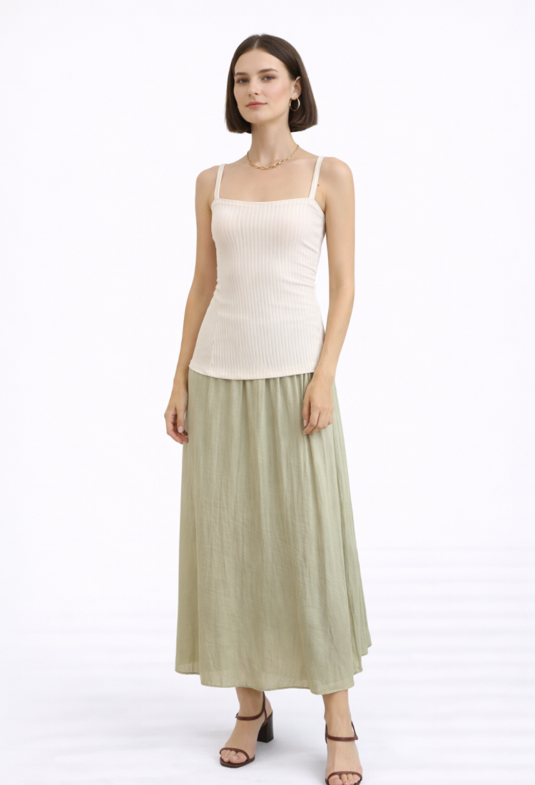 חצאית סו ירוק פיסטוק