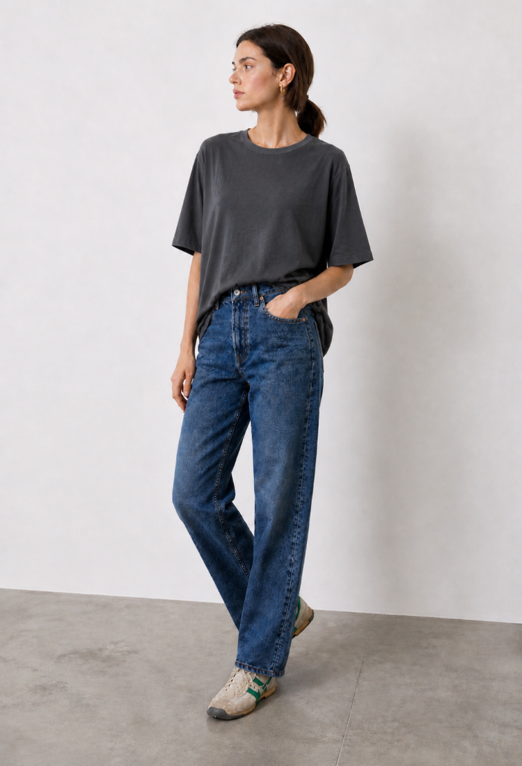 Ann wash gray shirt