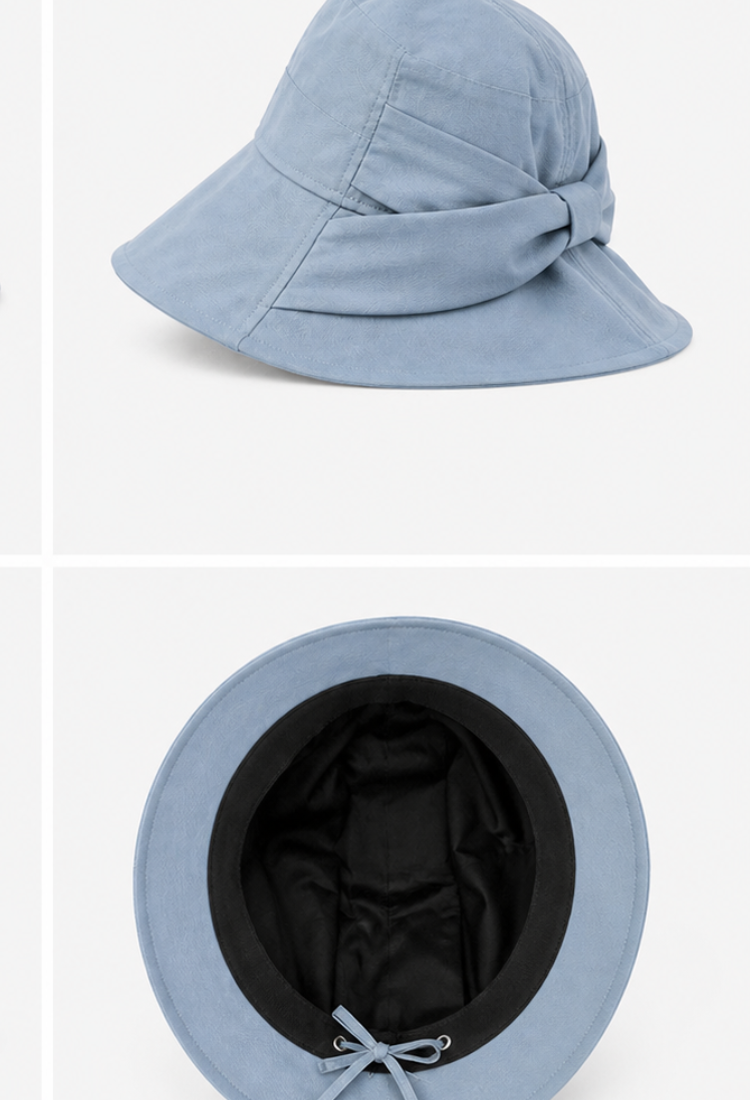 Wide hat blue