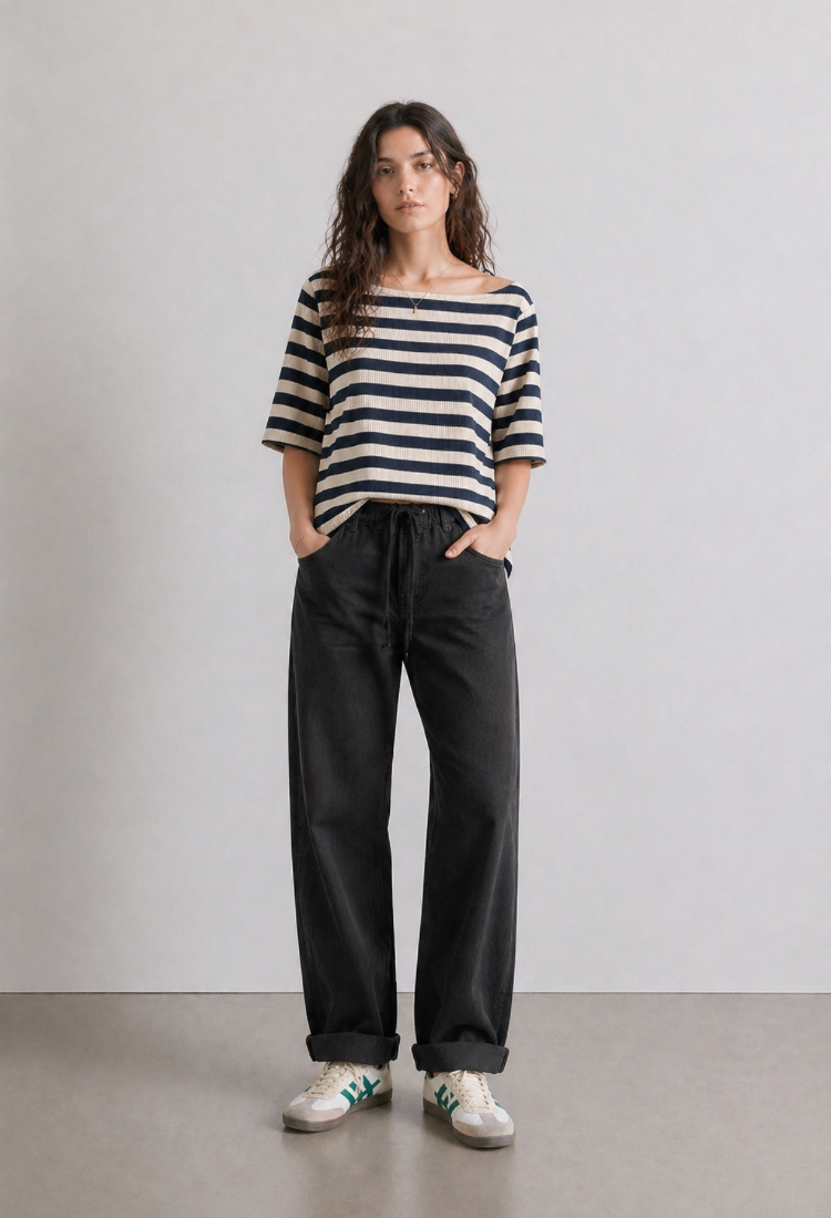 Adi wash black pants