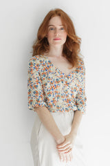 Leonie floral print  button shirt