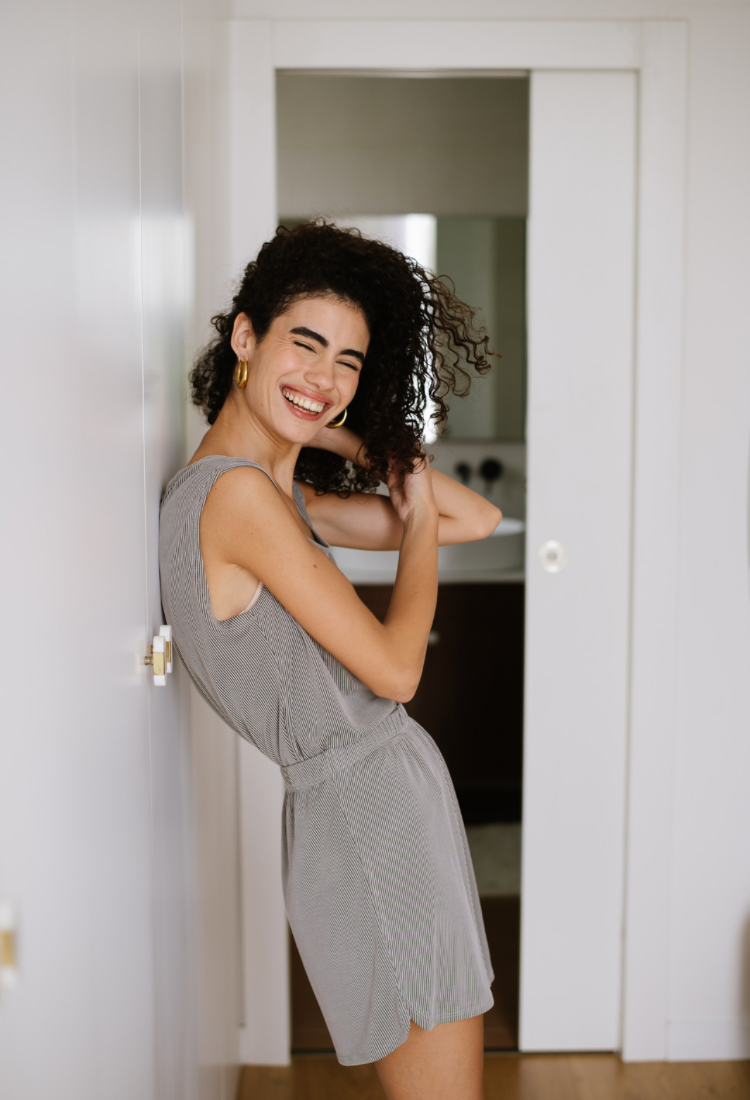 Tara hemp online sleeveless jumpsuit