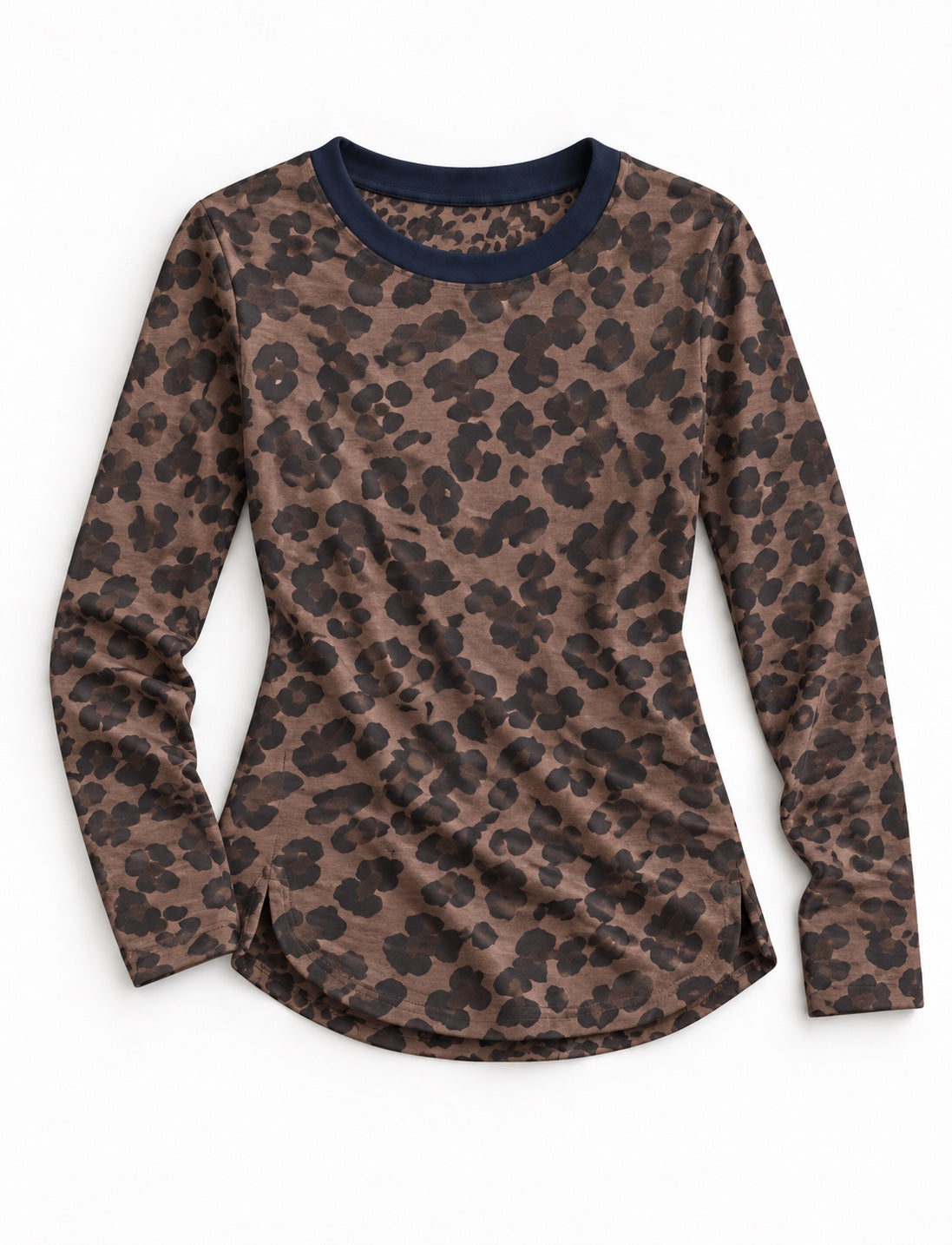 Lou brown leopard-print cotton shirt packshot