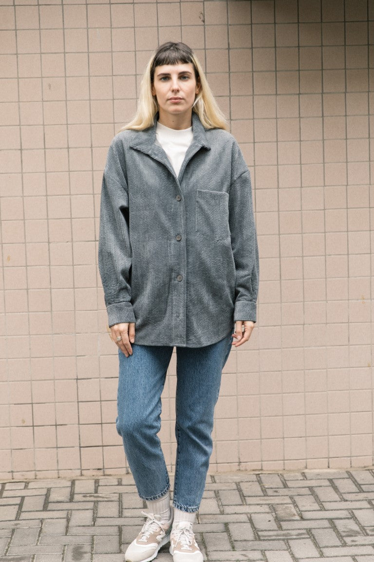 Nill gray  corduroy over shirt