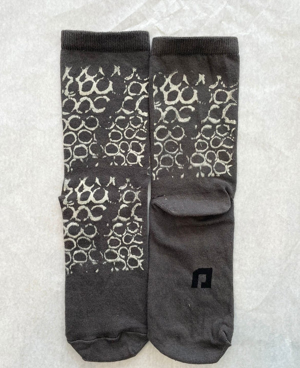 Round n round print  socks -MAAYAN GUTFELD
