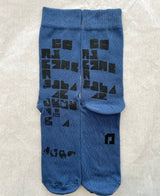 Hills print blue socks -MAAYAN GUTFELD