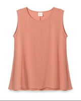 Peach  Katy sleeveless shirt