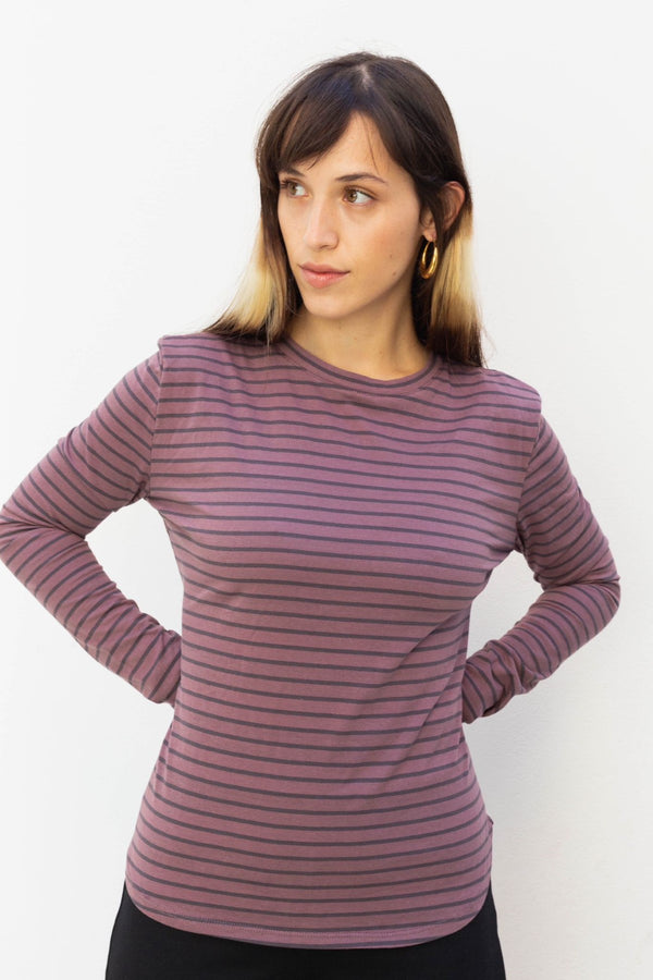 Purple stripes Lou shirt