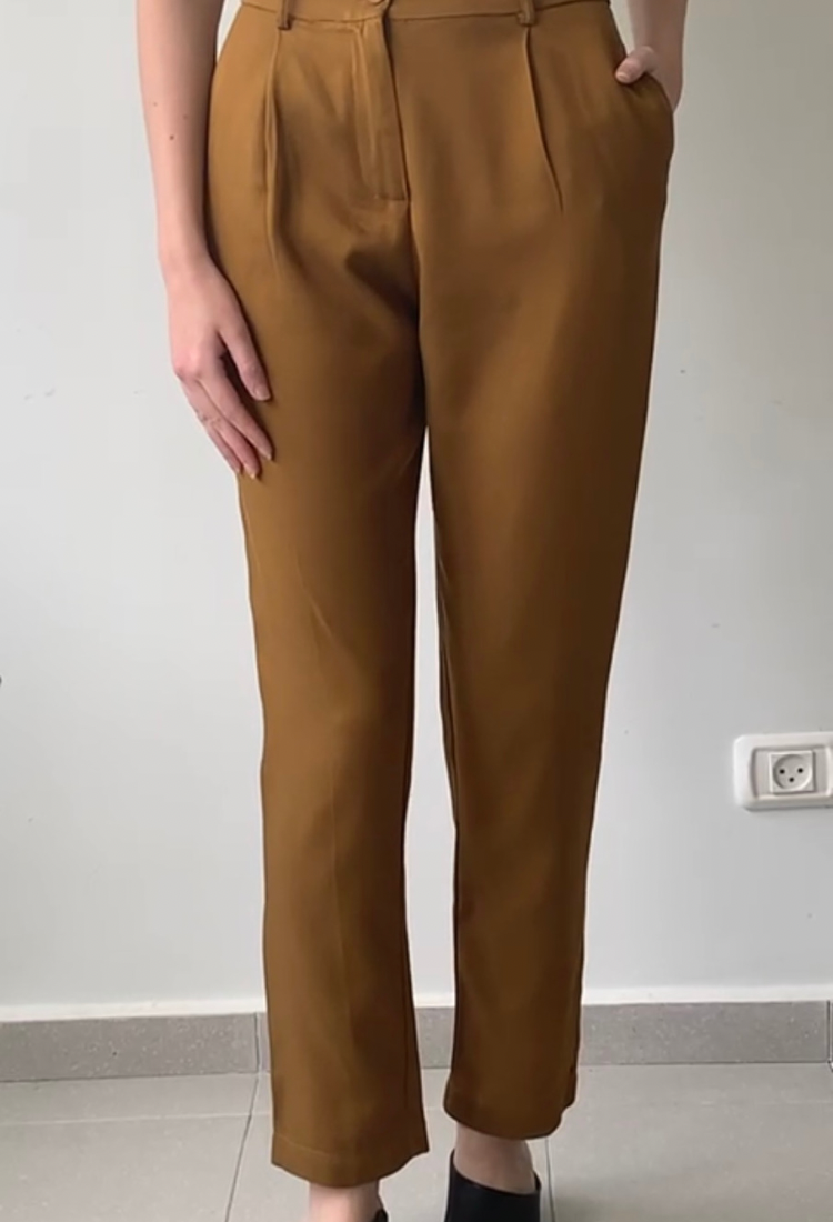 Emma brown tailored pants